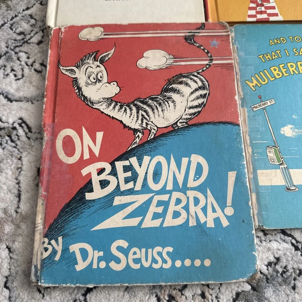 1960s Children's Vintage Beginner Books Lot of 5 Hardcover Pooh Dr Seuss As Is